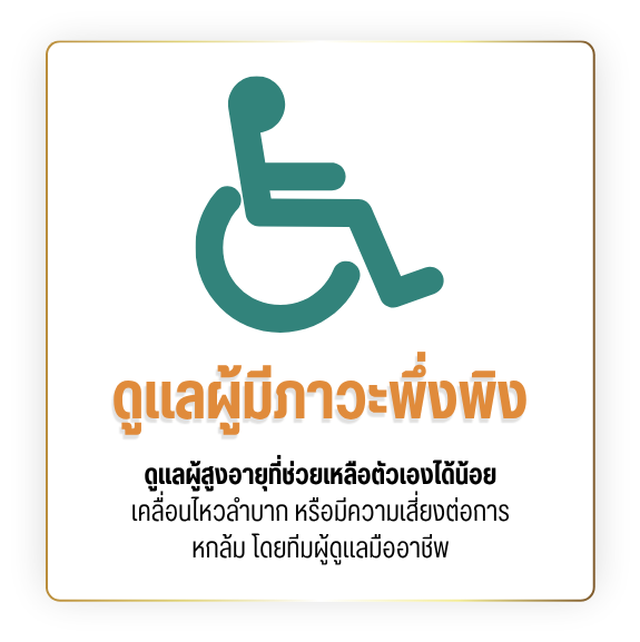 รับดูแลผู้มีภาวะพึ่งพิง